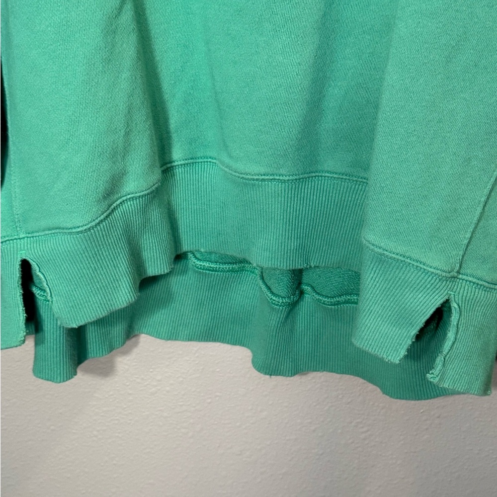 AERIE Ski Resort Green Crewneck Sweatshirt - Picture 2 of 9